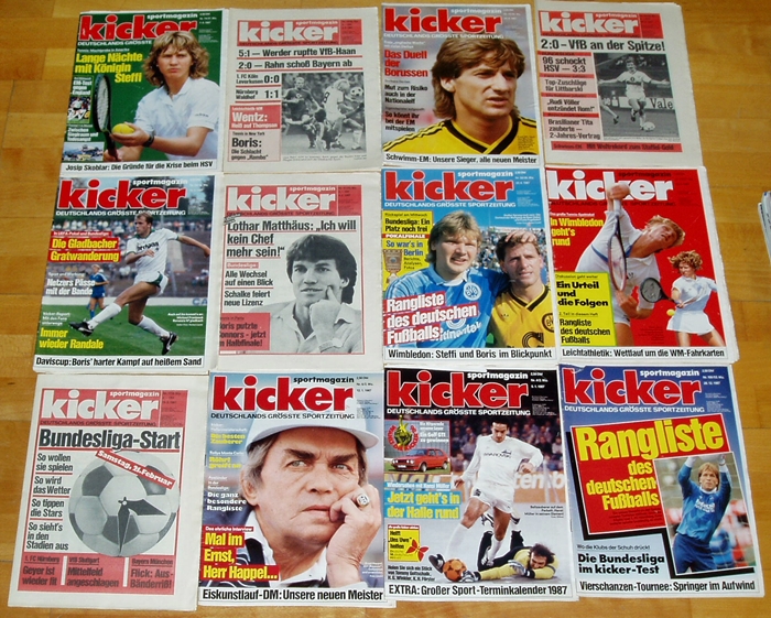 Fanmagazine Programmhefte Kicker Sportmagazin Sammlungsauflosung Heft Auswahl 1987 1988 1989 1990 1991 Grassrootmarkmen Com